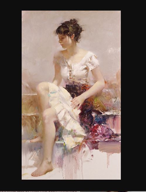 Title: White Lace Size: 20 x 12 Giclée on Canvas (500) & Hand Embellished Edition (95 AP)