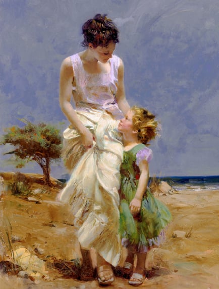 Title: Joyful Memories Medium: Giclée on Canvas Embellished Edition Size:  38 x 29