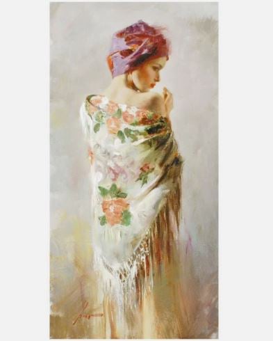 Title: Reflections Medium: Giclée on Canvas Embellished Edition Size: 20 x 10