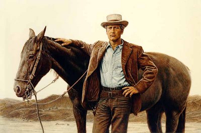 Paul Newman As Butch Cassidy- Signed By James Bama & Paul Newman								 – Paper Lithograph
								 – Limited Edition
								 – 1000 S/N
								 – 
								18 1/4 x 27 3/4