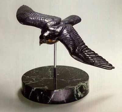 Peregrine In Flight – Bronze- Sculpture Bronze
								 – Limited Edition
								 – 90 Limited
								 – 
								6 3/4″ High								
								 –