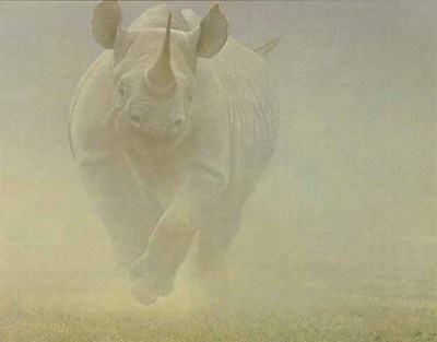 Power Play – Rhinoceros- Signed By The Artist								 – Paper Lithograph
								 – Limited Edition
								 – 950 S/N
								 – 
								19 1/2 x 26								
								 –
