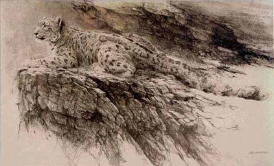 Snow Leopard- Signed By The Artist								 – Paper Lithograph
								 – Limited Edition
								 – A/P
								 – 
								23 1/4 x 40