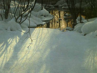 Winter Pond – Mergansers- Signed By The Artist								 – Paper Lithograph
								 – Limited Edition
								 – 950 S/N
								 – 
								18 x 24