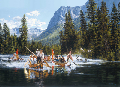 Voyageurs And Waterfowl- Signed By The Artist								 – Paper Lithograph
								 – Limited Edition
								 – 950 S/N
								 – 
								23 x 32