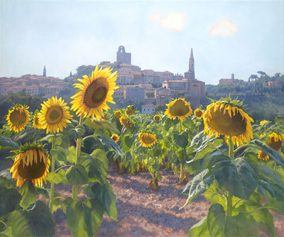 Sunflowers Of Castiglion Fiorentino- Signed By The Artist								 – Canvas Giclee
								 – Limited Edition
								 – 75 S/N
								 – 
								20 x 24