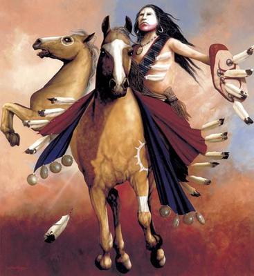 Calling Thunder’s Vision- Signed By The Artist								 – Paper Lithograph
								 – Limited Edition
								 – 295 S/N
								 – 
								24 x 22
