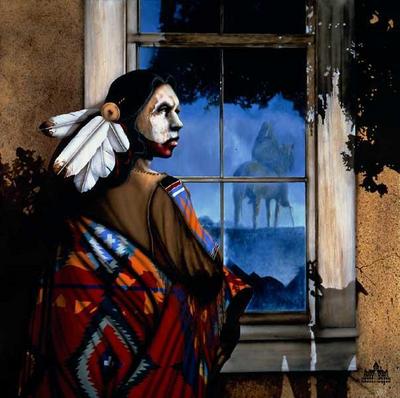 Reflections From The Shadow Spirit- Signed By The Artist								 – Canvas Lithograph
								 – Limited Edition
								 – 95 S/N
								 – 
								23 1/2 x 23 1/2								
								 –