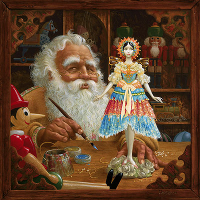Gift For Mrs. Claus- Signed By The Artist								 – Canvas Giclee
								 – Limited Edition
								 – A/P
								 – 
								17 x 17