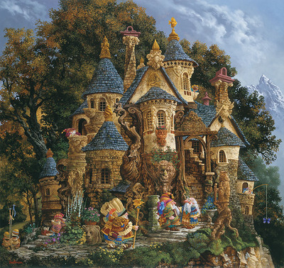 College Of Magical Knowledge- Signed By The Artist								 – Paper Lithograph
								 – Limited Edition
								 – 4500 S/N
								 – 
								23 1/2 x 22