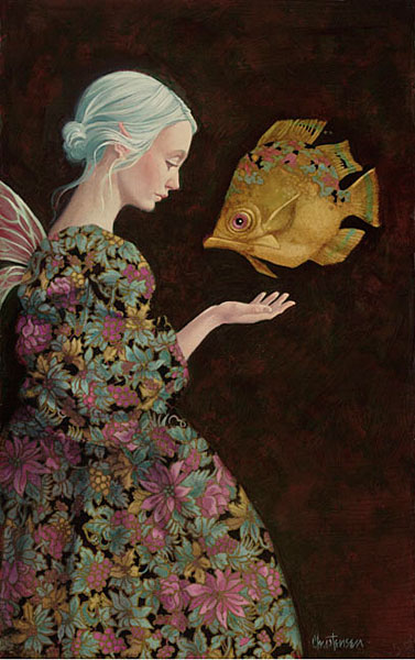 Finding Your Fish- Signed By The Artist								 – Canvas Giclee
								 – Limited Edition
								 – 375 S/N
								 – 
								14 x 9