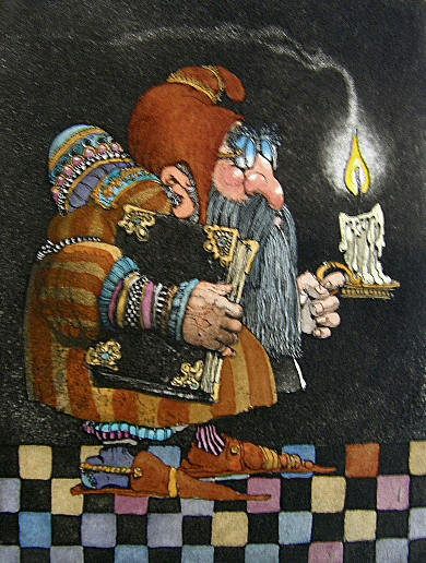 Midnight Scholar – Etching- Signed By The Artist								 – Paper Etching
								 – Limited Edition
								 – 100 S/N
								 – 
								7 x 5 1/4