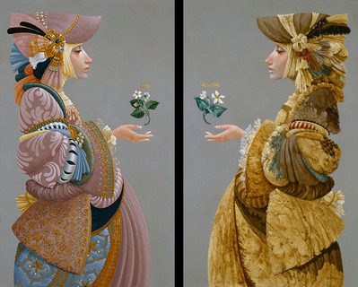 Two Sisters (2-Piece Set)- Signed By The Artist								 – Canvas Giclee
								 – Limited Edition
								 – 40 A/P
								 – 
								23 x 14