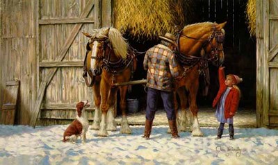 Hitching Up- Signed By The Artist								 – Canvas Giclee
								 – Limited Edition
								 – 180 S/N
								 – 
								11 x 18								
								 –