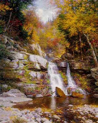 Crystal Cascades- Signed By The Artist								 – Paper Lithograph
								 – Limited Edition
								 – 1000 S/N
								 – 
								28 x 22								
								 –