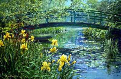 Monet’s Bridge- Signed By The Artist								 – Paper Lithograph
								 – Limited Edition
								 – 950 S/N
								 – 
								18 3/4 x 28 1/4