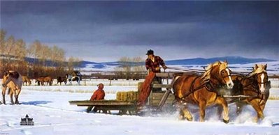 Winter Chores- Signed By The Artist								 – Paper Lithograph
								 – Limited Edition
								 – 1200 S/N
								 – 
								20 x 33