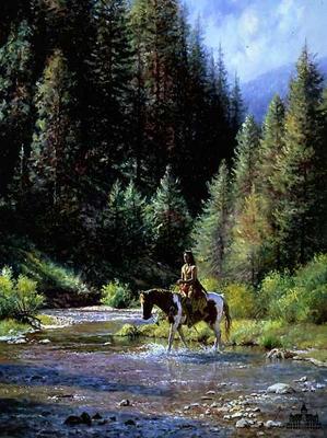 Shallow Crossing- Signed By The Artist								 – Canvas Lithograph
								 – Limited Edition
								 – 395 S/N
								 – 
								12 x 9