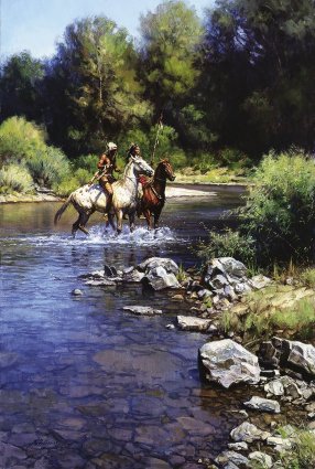 Still Water Crossing- Signed By The Artist								 – Canvas Giclee
								 – Limited Edition
								 – 95 S/N
								 – 
								18 x 12