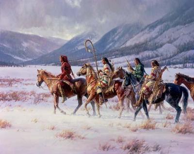 Winter Of The Apsaroke- Signed By The Artist								 – Canvas Giclee
								 – Limited Edition
								 – 95 S/N
								 – 
								32 x 40