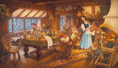 Snow White And The Seven Dwarves- Signed By The Artist								 – Paper Lithograph
								 – Limited Edition
								 – 3500 S/N
								 – 
								17 1/4 x 29 1/2