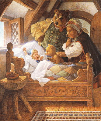 Goldilocks And The Three Bears- Signed By The Artist								 – Canvas Giclee
								 – Limited Edition
								 – 75 S/N
								 – 
								23 x 19