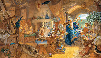 Merlin And Arthur- Signed By The Artist								 – Paper Lithograph
								 – Limited Edition
								 – 1250 S/N
								 – 
								17 1/2 x 29 3/8