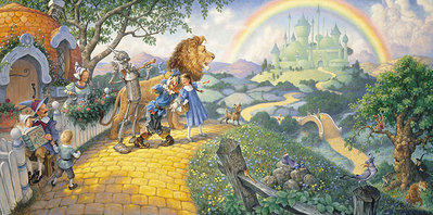 The Wizard Of Oz – Remarqued- Signed By The Artist								 – Paper Lithograph
								 – Limited Edition
								 – 100 S/N
								 – 
								16 1/8 x 32