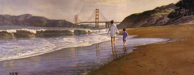 Morning At Baker’s Beach- Signed By The Artist								 – Paper Lithograph
								 – Limited Edition
								 – A/P
								 – 
								12 1/2 x 32