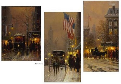 Avenues Of Light (3-Piece Set)- Signed By The Artist								 – Paper Lithograph
								 – Limited Edition
								 – 2000 S/N
								 – 
								10 3/4 x 5 1/2								
								 –