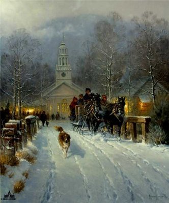 Christmas In The Village- Signed By The Artist								 – Paper Lithograph
								 – Limited Edition
								 – 10222 S/N
								 – 
								21 1/2 x 18