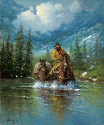 Early Spring Crossing- Signed By The Artist								 – Paper Lithograph
								 – Limited Edition
								 – 5000 S/N
								 – 
								22 x 18 1/2