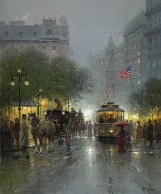 Evening On Broadway- Signed By The Artist								 – Canvas Giclee
								 – Limited Edition
								 – 250 S/N
								 – 
								36 x 30