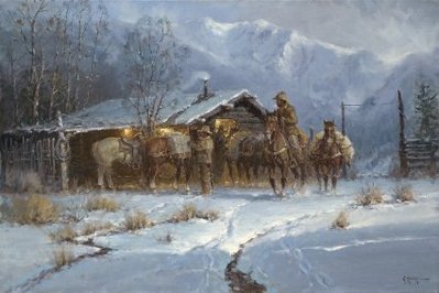 Line Shack Cowhands- Signed By The Artist								 – Canvas Giclee
								 – Limited Edition
								 – 250 S/N
								 – 
								24 x 36