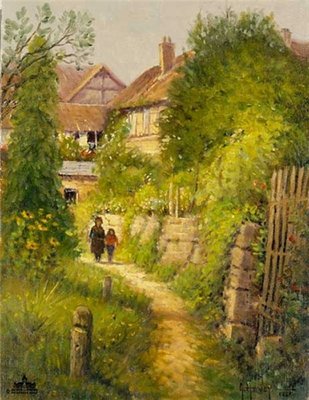 Springtime In Europe – Garden Walk- Signed By The Artist								 – Paper Lithograph
								 – Limited Edition
								 – 1950 S/N
								 – 
								12 x 9