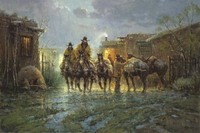 With Bedroll And Beans- Signed By The Artist								 – Canvas Giclee
								 – Limited Edition
								 – 250 S/N
								 – 
								24 x 36