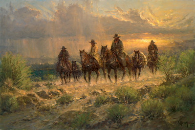 Cowhands Of The West- Signed By The Artist								 – Canvas Giclee
								 – Limited Edition
								 – 250 S/N
								 – 
								24 x 36