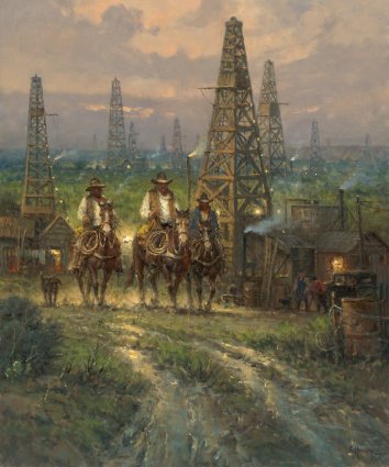 Drifting Through The Oil Patch- Signed By The Artist								 – Canvas Giclee
								 – Limited Edition
								 – 250 S/N
								 – 
								36 x 30