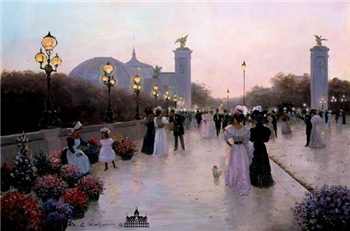 Encounter On La Pont Alexandre- Signed By The Artist								 – Canvas Lithograph
								 – Limited Edition
								 – 495 S/N
								 – 
								20 x 30