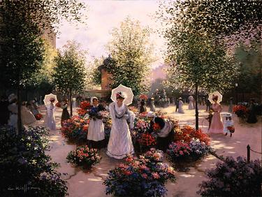 A Parisian Flower Market- Signed By The Artist								 – Canvas Giclee
								 – Limited Edition
								 – 295 S/N
								 – 
								30 x 40