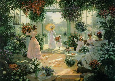 Tea In The Conservatory- Signed By The Artist								 – Paper Lithograph
								 – Limited Edition
								 – 750 S/N
								 – 
								22 x 29 1/4