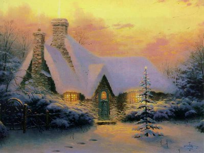Christmas Tree Cottage (12 X 16 Paper)- Signed By The Artist								 – Paper Lithograph
								 – Limited Edition
								 – 2950 S/N
								 – 
								12 x 16								
								 –