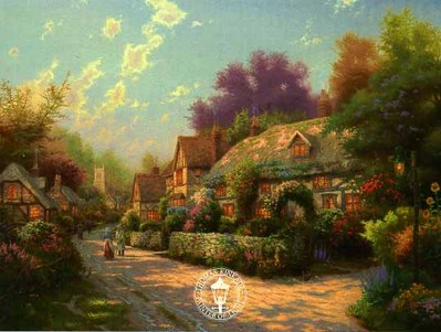 Cobblestone Village (18 X 24 Paper)- Signed By The Artist								 – Paper Lithograph
								 – Limited Edition
								 – 5850 S/N
								 – 
								18 x 24