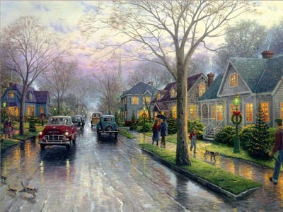 Hometown Christmas (18 X 24 Canvas)- Signed By The Artist								 – Canvas Lithograph
								 – Limited Edition
								 – 2950 S/N
								 – 
								18 x 24