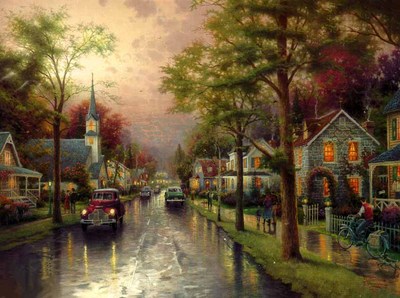 Hometown Morning (25 1/2 X 34 Canvas)- Signed By The Artist								 – Canvas Lithograph
								 – Limited Edition
								 – 3950 S/N
								 – 
								25 1/2 x 34