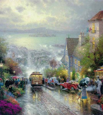 Hyde Street And The Bay, San Francisco (30 X 24 Canvas)- Signed By The Artist								 – Canvas Lithograph
								 – Limited Edition
								 – 3950 S/N
								 – 
								30 x 24