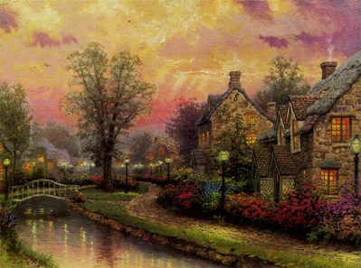 Lamplight Lane (18 X 24 Paper)- Signed By The Artist								 – Paper Lithograph
								 – Limited Edition
								 – S/N
								 – 
								18 x 24