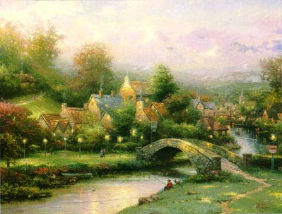 Lamplight Village (18 X 24 Paper)- Signed By The Artist								 – Paper Lithograph
								 – Limited Edition
								 – 4950 S/N
								 – 
								18 x 24								
								 –