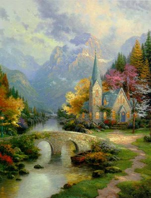 Mountain Chapel – Framed (20 X 16 Canvas)- Signed By The Artist								 – Canvas Lithograph
								 – Limited Edition
								 – 5950 S/N
								 – 
								20 x 16