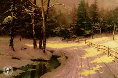 Winter Glen – Framed (24 X 36 Canvas)- Signed By The Artist								 – Canvas Lithograph
								 – Limited Edition
								 – 1950 S/N
								 – 
								24 x 36